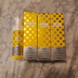 Benefit POREfessional Skincare Set with Yellow Polka Dots